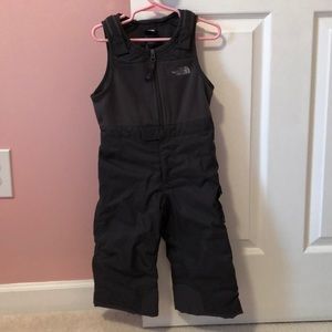 The North Face insulated bib snow pants. Size 2T